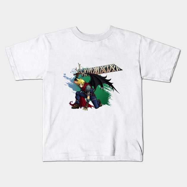 Kingdom big sword hero Kids T-Shirt by mcashe_art